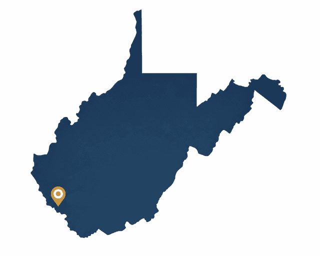 West Virginia service map